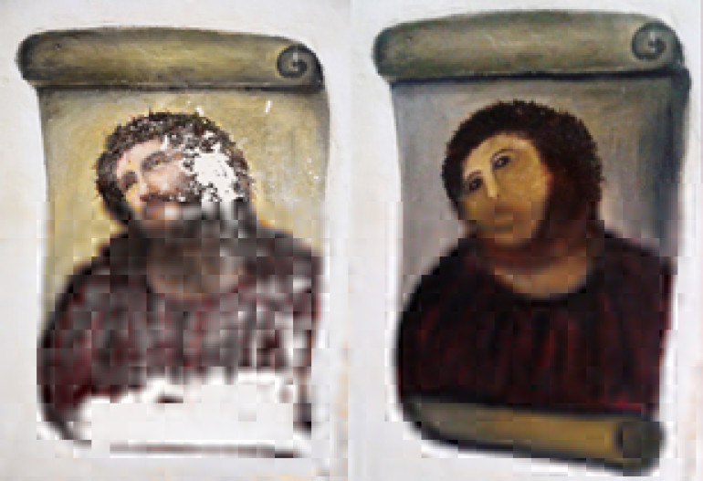 Disfigured Spanish fresco is hit for artist, town