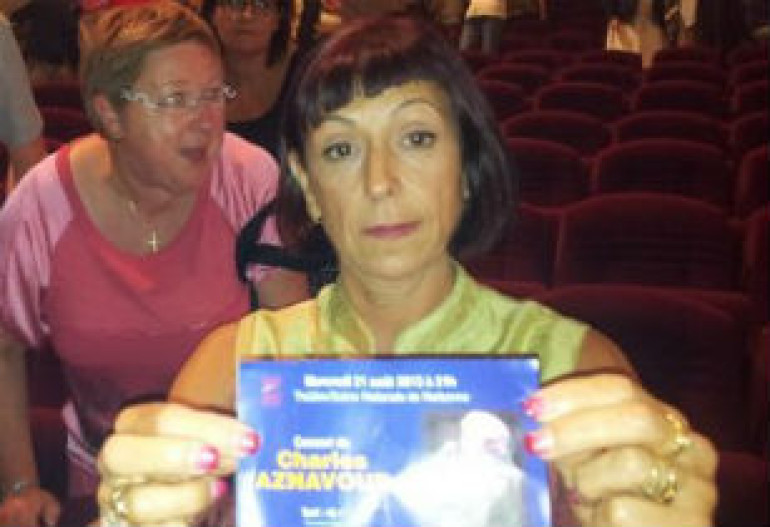 Aznavour concert ends in whistle scandal