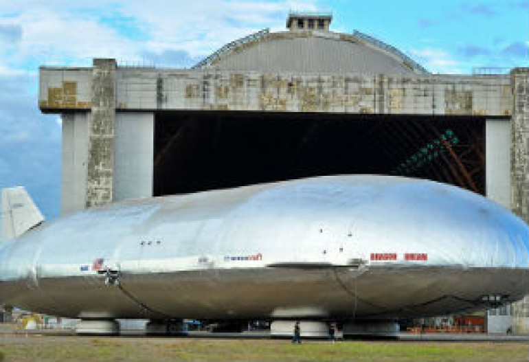Gigantic amphibious airship which could revolutionise air travel takes first flight