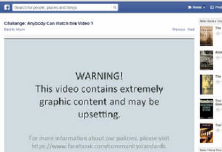 Facebook adds warnings to death clips
