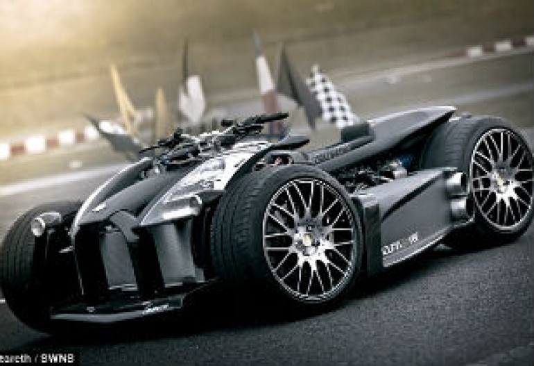 Խաղալիք մեծ տղաների համար. ֆրանսիացիները Ferrari-ի շարժիչով հզոր կվադրոցիկլ են ստեղծել (լուսանկարներ, տեսանյութ)