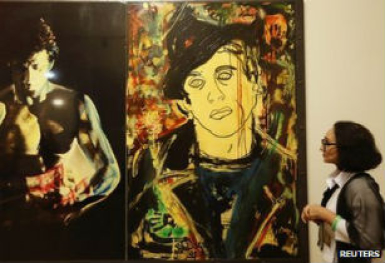 Sylvester Stallone artwork on show in Russia