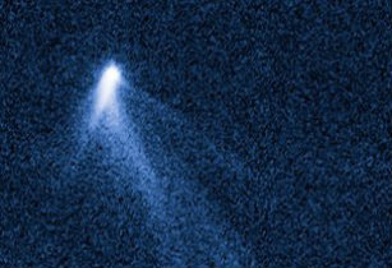 Freak space rock spins dusty trail