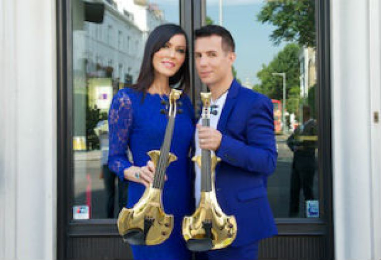 Electric violin group FUSE debut $2m dollar designer gold violins