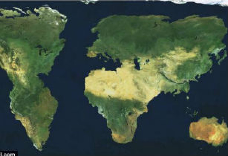 The world according to Americans: Map reveals how students imagine our planet