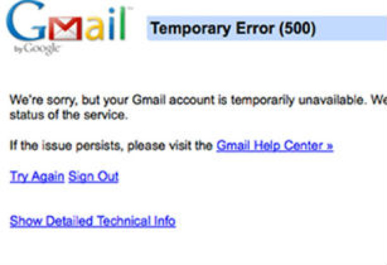 Почта Gmail оказалась недоступна для части пользователей