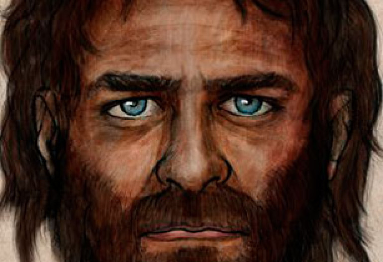 Hunter-gatherer European had blue eyes and dark skin
