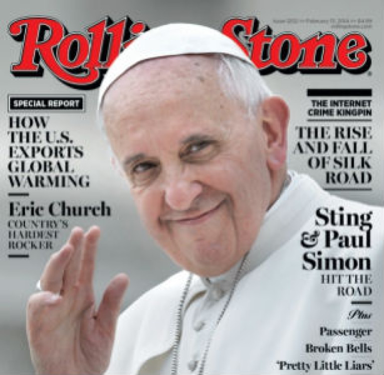 Папа Римский попал на обложку Rolling Stone