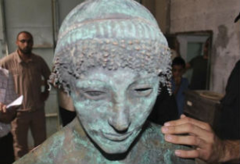 Rare bronze statue of Apollo found in Gaza