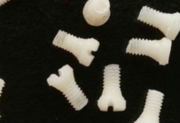 Silk screws used to repair bone fractures
