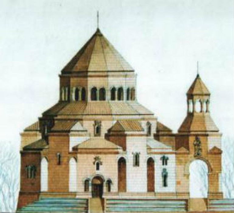 Charity foundation offers $100,000 in aid to Stepanakert cathedral project