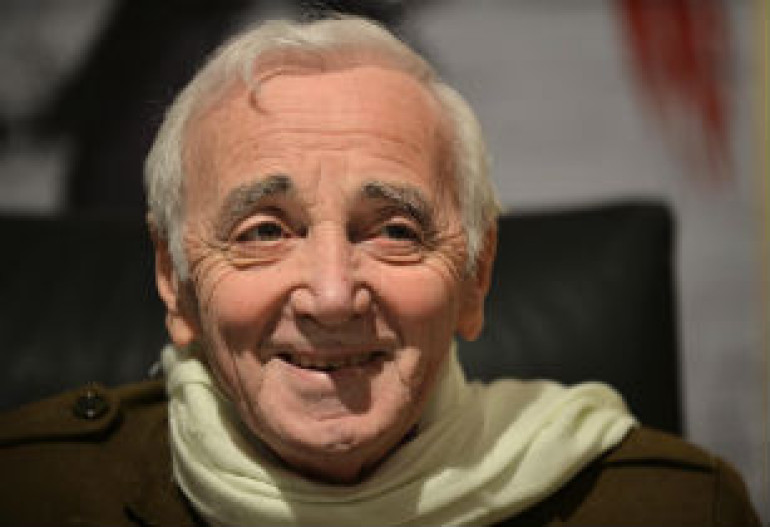 Charles Aznavour wishes success to Aram MP3 at Eurovision Song Contest 2014
