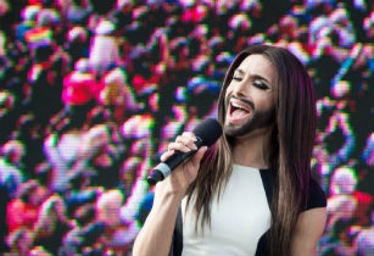 Conchita Wurst gives first public concert in Vienna