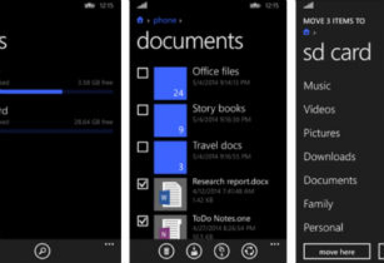 Microsoft unveils first official file manager for windows phone 8.1