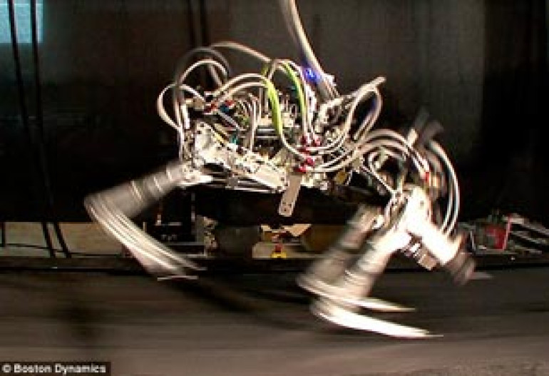 Dawn of the robotic dinosaur: Terrifying 'Velocirobot' can outrun Usain Bolt at almost 30mph 