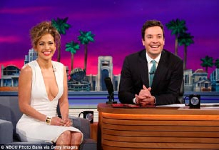 'I felt like she was sad': Jennifer Lopez turns heads in plunging white dress on Tonight Show