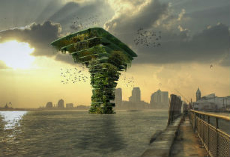 Skyscraper nature reserves: Architects hope to build £790,000 multi-storey habitats above and below water in cities
