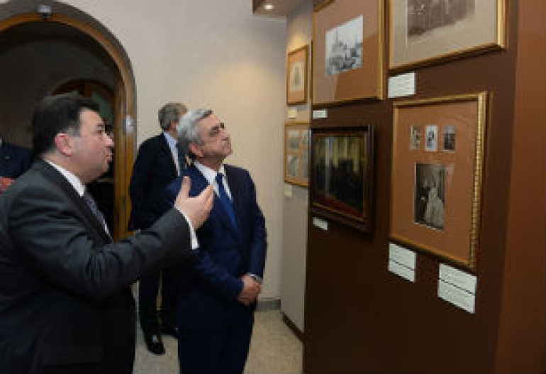Նախագահն Արամ Խաչատրյանի տուն-թանգարանում այցելել է Սերգեյ Ռախմանինովին և Ֆեոդոր Շալյապինին նվիրված ցուցահանդես