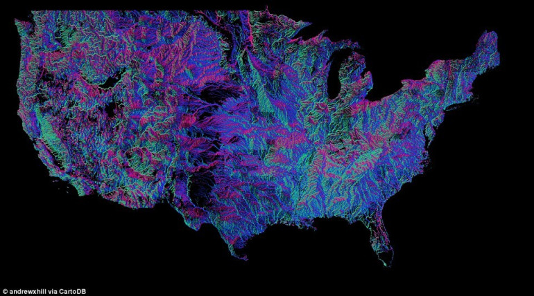 Incredible interactive map that reveals every river in America