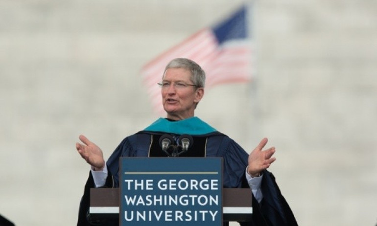 Steve Jobs' vision for Apple realized as iPhones reveal injustice, says Tim Cook