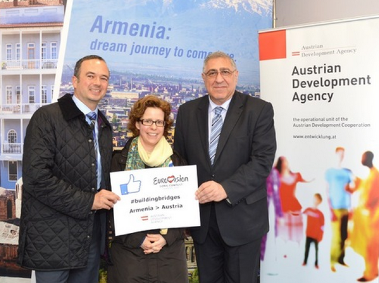 Armenian pavilion opens in Vienna as Eurovision 2015 gets underway