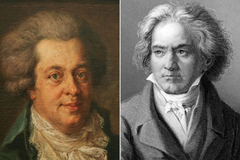 Locks of Mozart and Beethoven's hair expected to fetch £12,000 in auction