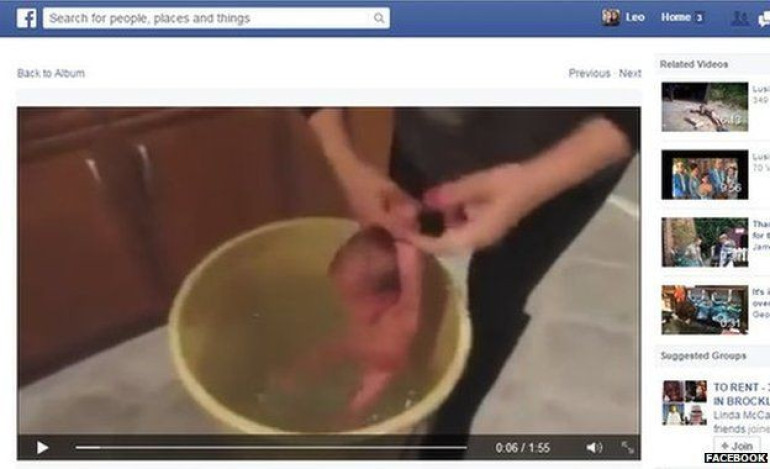 Facebook criticized by NSPCC over sobbing baby video clip