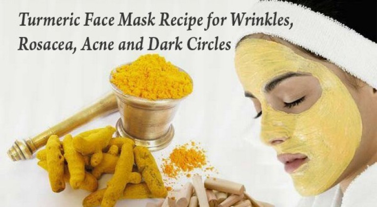 Քրքումով դիմակ` կնճիռների, բշտիկների և աչքի սև շրջանակների դեմ