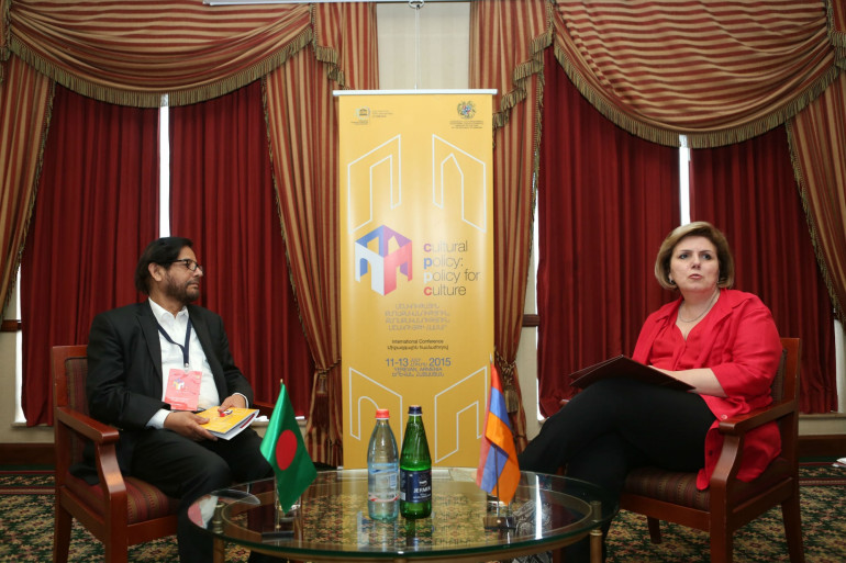 ՀՀ մշակույթի նախարարն իր բանգլադեշցի գործընկերոջ հետ մի շարք հարցեր է քննարկել