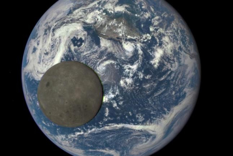 NASA video shows far side of moon pass in front of earth