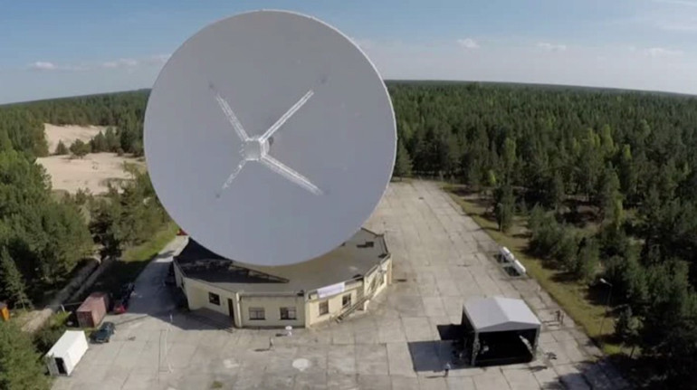 Secret Soviet space spying center’s drone footage turned telescope in Latvia