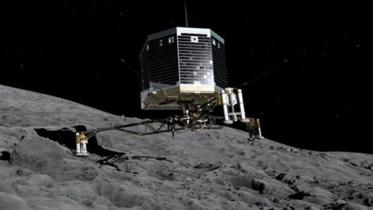 Philae video captures real-time comet landing