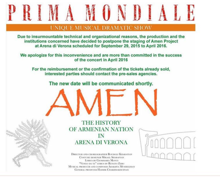 Armenian Genocide program cancelled in Italian town