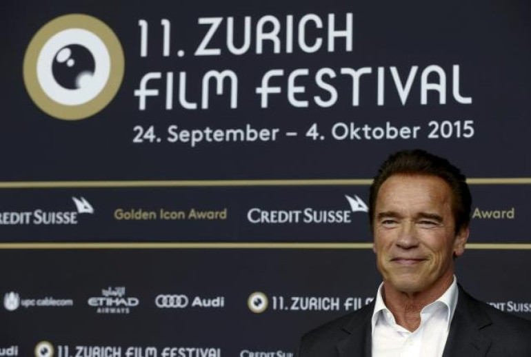 Schwarzenegger takes 'Golden Icon' award at Zurich Film Festival