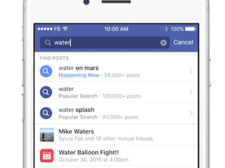 Facebook-ն ընդլայնում է որոնումը՝ հասցնելով 2 տրիլիոն գրառման (լուսանկար, տեսանյութ)