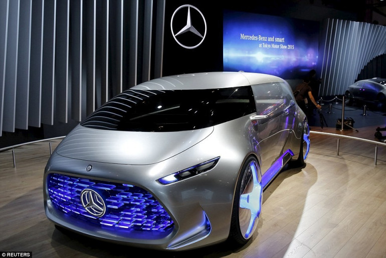 Car or spaceship? Self-driving minivan with interactive holograms and driveable airbag among bizarre vehicles unveiled at Tokyo Motor Show