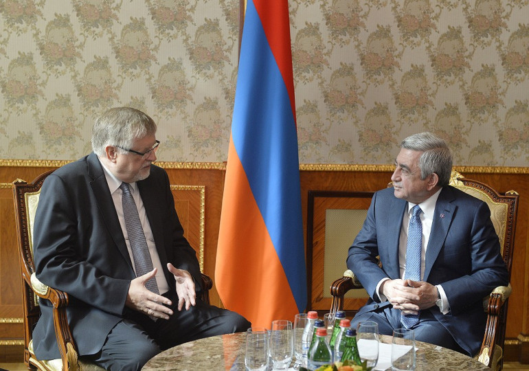 Նախագահն ընդունել է Հարավային Կովկասի ու Վրաստանի ճգնաժամի հարցերով ԵՄ հատուկ ներկայացուցչին