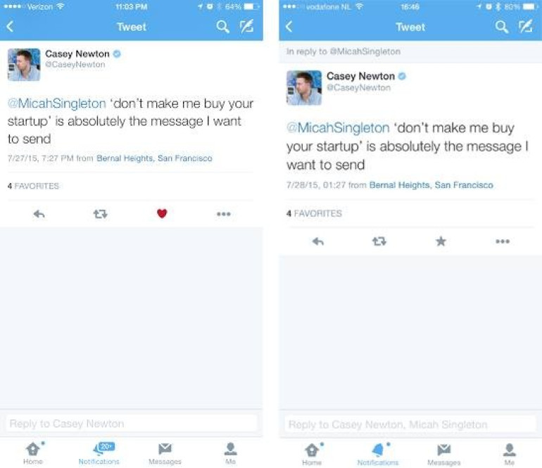 Twitter-ում «սրտիկներ» են հայտնվել