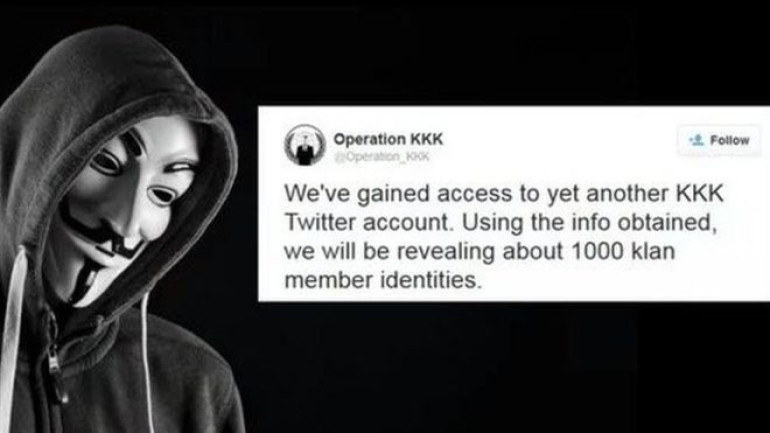 Anonymous posts Ku Klux Klan alleged sympathisers list