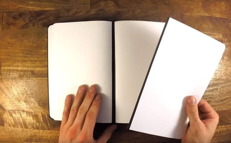 Magnetic notebook that lets users remove and reattach pages