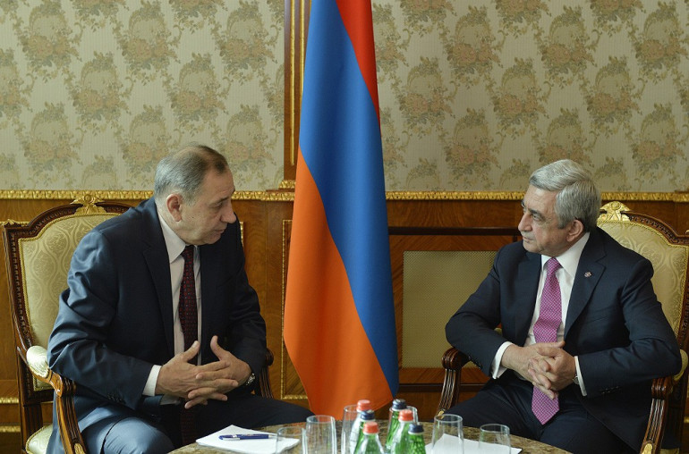 ՀՀ Նախագահն ընդունել է ԱՊՀ դիտորդական առաքելության ղեկավար Եվգենի Սլոբոդային