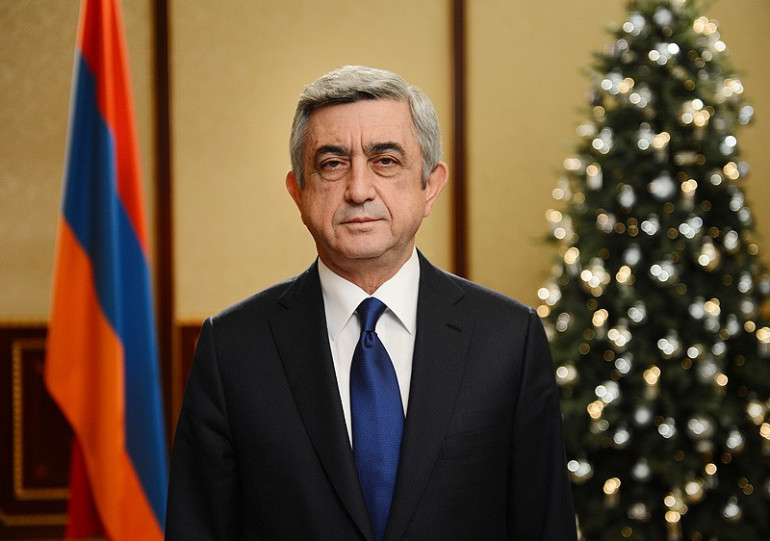 Սերժ Սարգսյանն  Ամանորի և Սուրբ Ծննդյան տոների կապակցությամբ շնորհավորել է Սիրիայի հայկական վարժարաններին