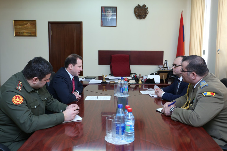 Դավիթ Տոնոյանը ռումինացի պաշտոնյաների հետ քննարկել է համագործակցությանն առնչվող հարցեր