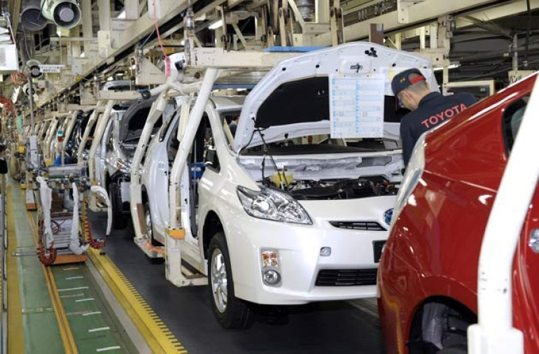 Toyota остановила производство в Японии из-за нехватки стали