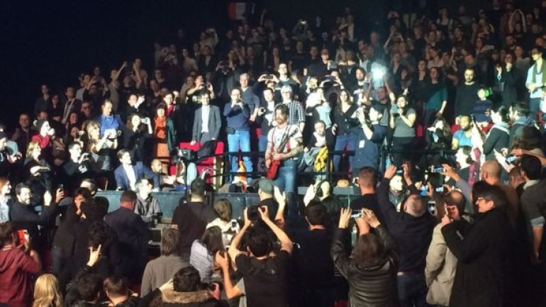 Eagles of Death Metal play for Paris attack survivors