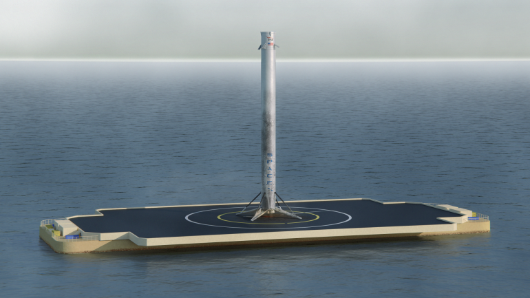 SpaceX-ի Folcon 9 հրթիռը վայրէջք է կատարել օվկիանոսում