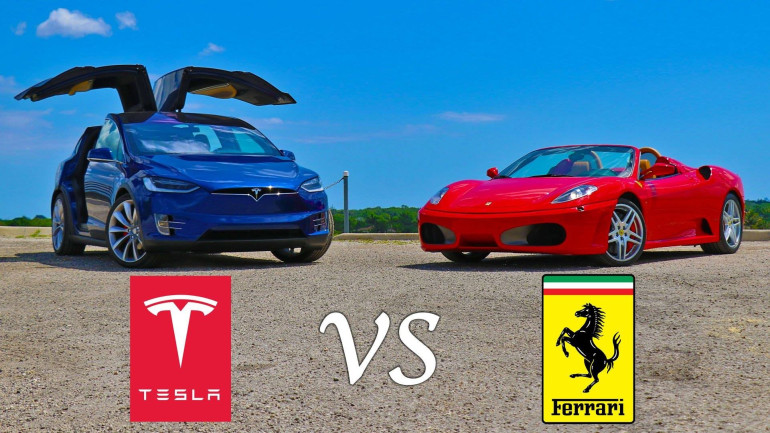 Tesla Model X քրոսովերը դրեգ-ռեյսինգում գերազանցել է Ferrari-ին  (տեսանյութ)