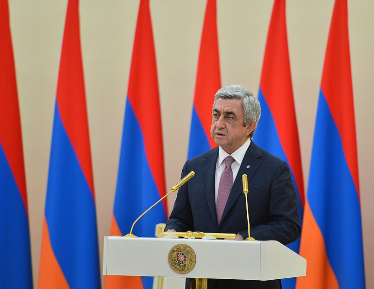 «Յուրաքանչյուր լուրջ աշխատանք պետք է ճանաչվի ու գնահատվի». Սերժ Սարգսյանը՝ ՀՀ Նախագահի 2015թ. մրցանակների հանձնման արարողությանը