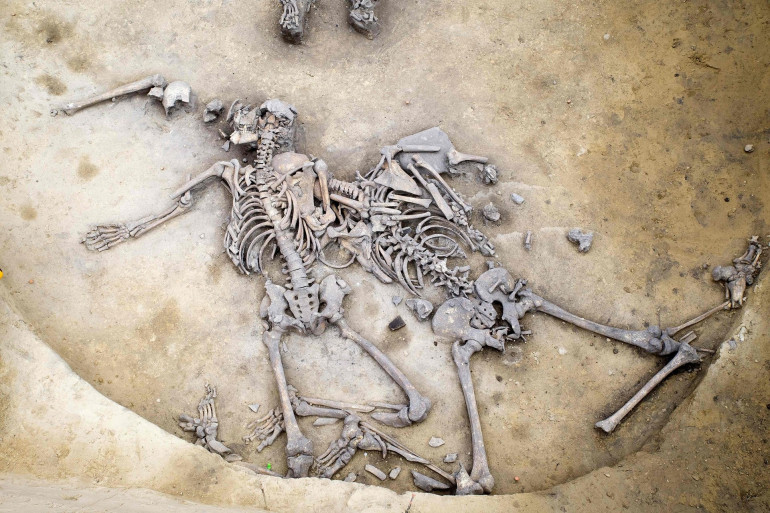 French archaeologists unearth bones from 6,000-year-old massacre