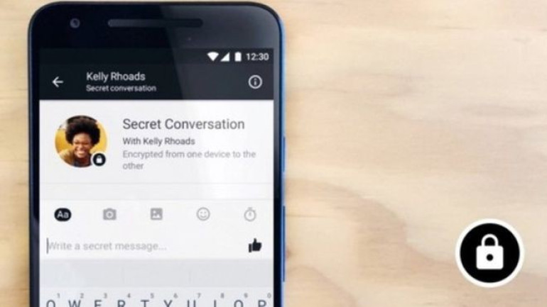 Facebook uses secret message service